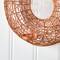 11" Wired Copper Circle Wall Sconce Candle Holder
